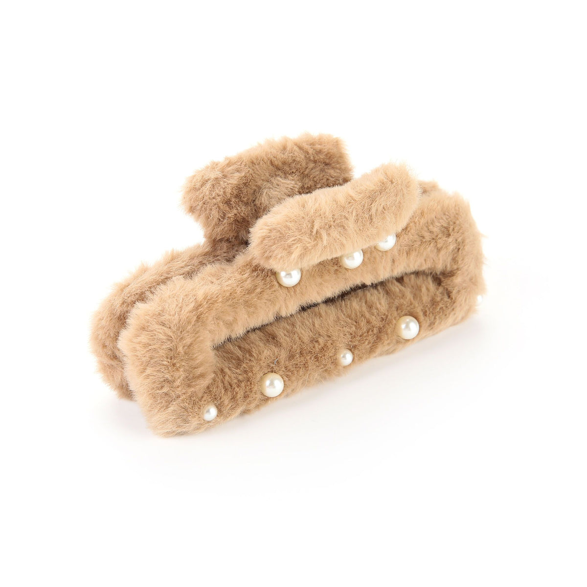 STÉPH Teddy Haarklem met Pareldetails – Khaki