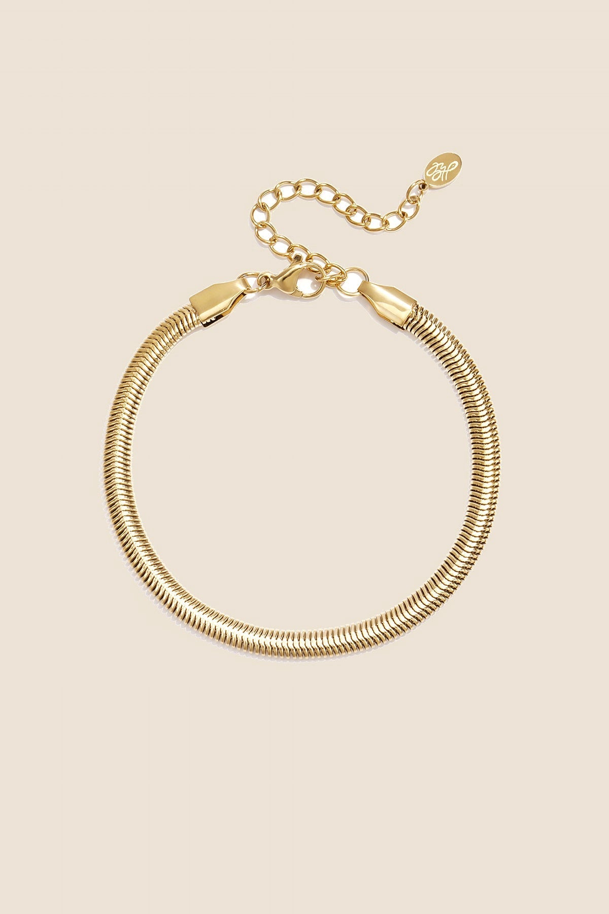 STÉPH Armband Platte Visgraat – Goud