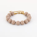 STÉPH Kralenarmband – Beige & Bruin – Beige