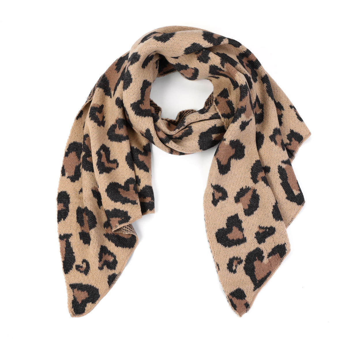 STÉPH Sjaal Leopard – Camel