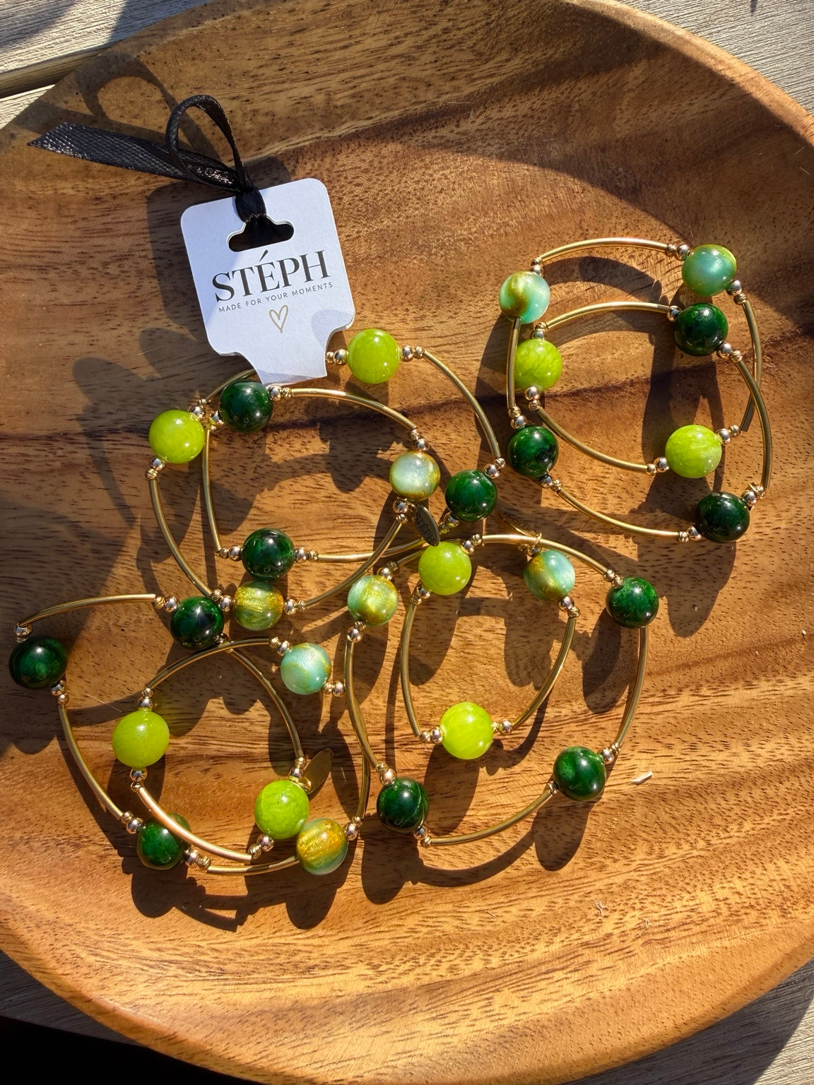 STÉPH Armband Verde collectie met label